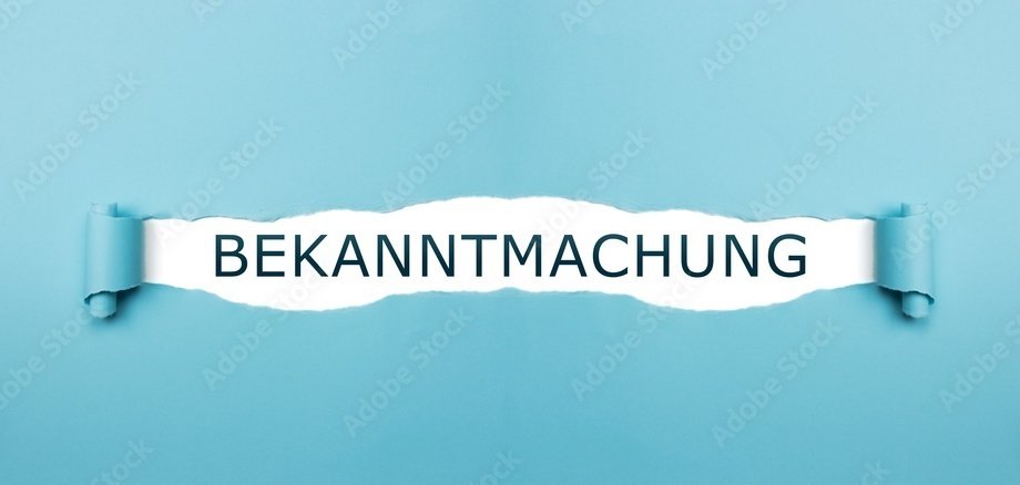 Bekanntmachungen