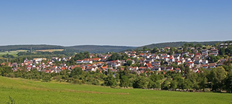 Ausblick vom Kueheck auf Bad König