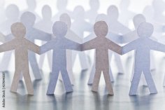 Symbolbild Menschenkette Symbolbild Menschenkette