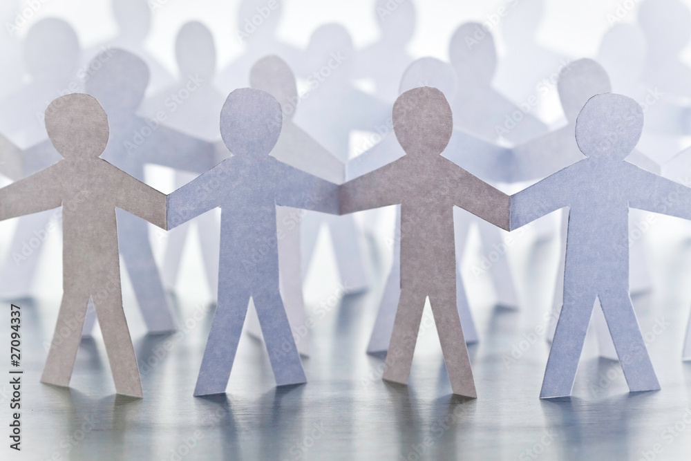 Symbolbild Menschenkette