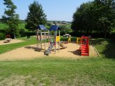 Blick auf den Kinderspielplatz in der Magdeburger Straße in Bad König