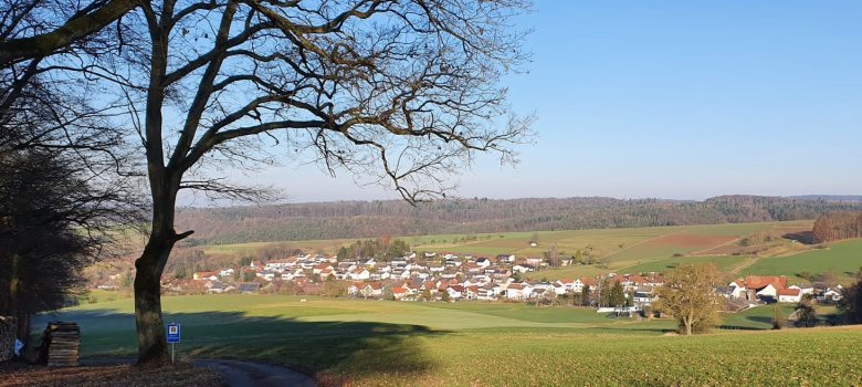 Blick vom Platz der August-Schäfer-Hütte auf Fürstengrund