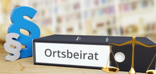 Symbolbild Ortsbeirat; Ordner mit Aufschrift Ortsbeirat