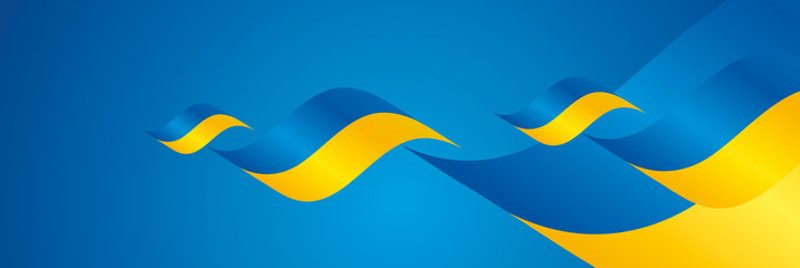 Muster der ukrainischen Flagge
