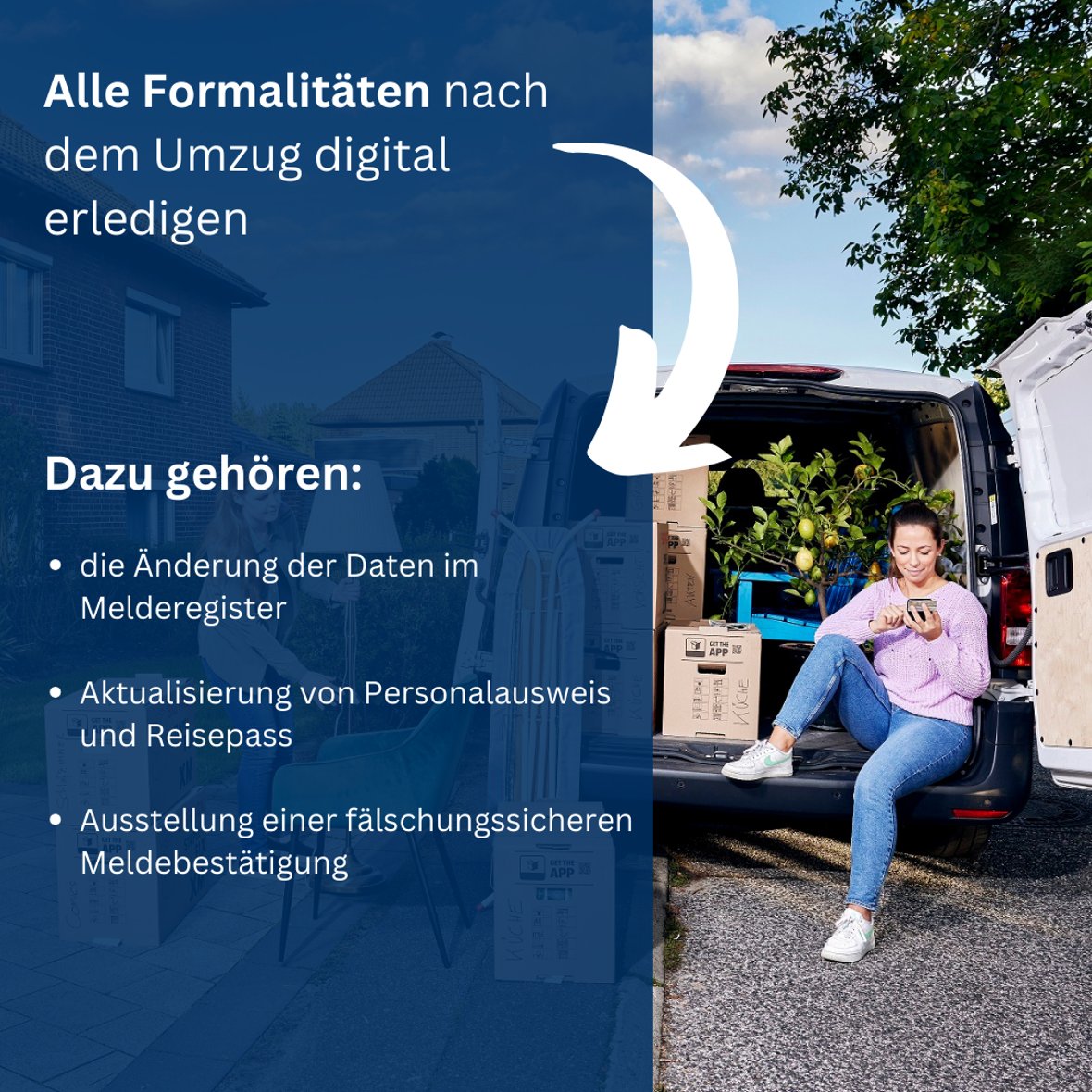 eWA Familien Kommunen neu - 2 Infoflyer elektronische Wohnsitzanmeldung, Seite zwei.